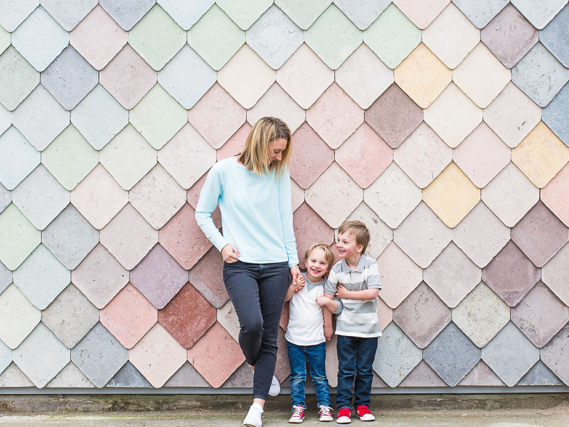 A woman with her kids who's thinking of introduce her date to her kids.