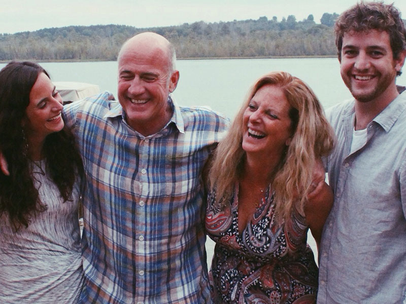 A couple meeting the parents.