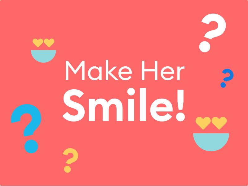 Illustration highlighting flirty questions to ask a girl and make her smile.