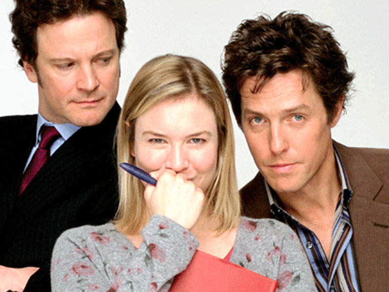 The love triangle from Bridget Jones' Diary.